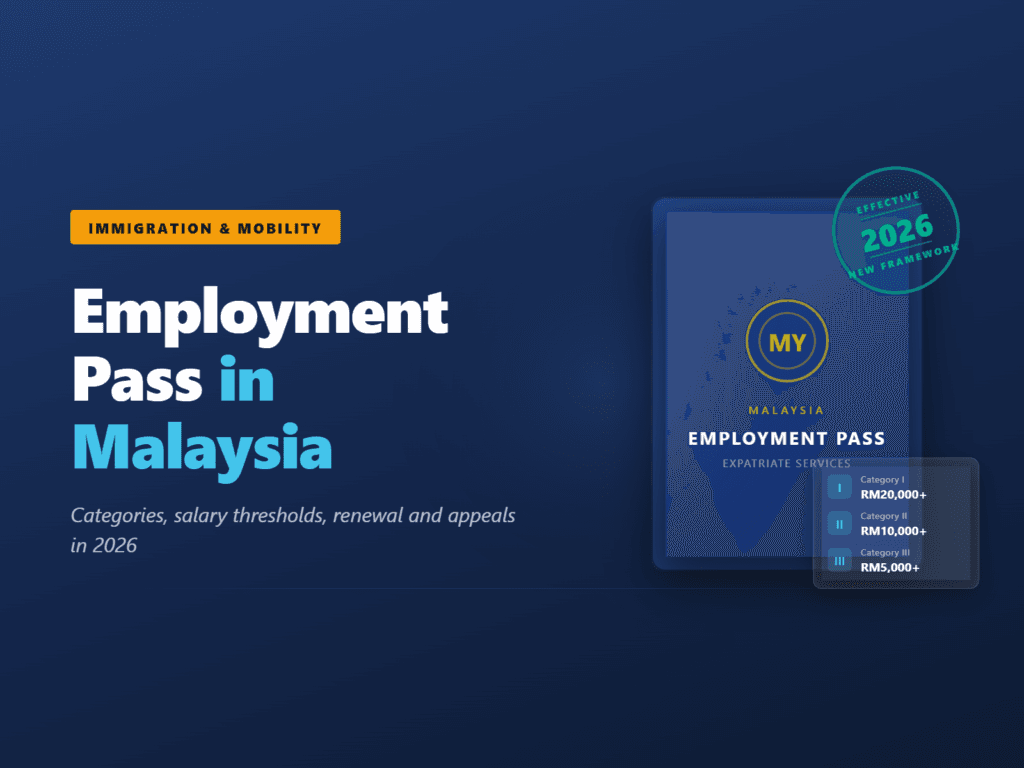 Employment Pass Malaysia 2026 — categories, salary thresholds, renewal and appeals guide by Great Pyramid